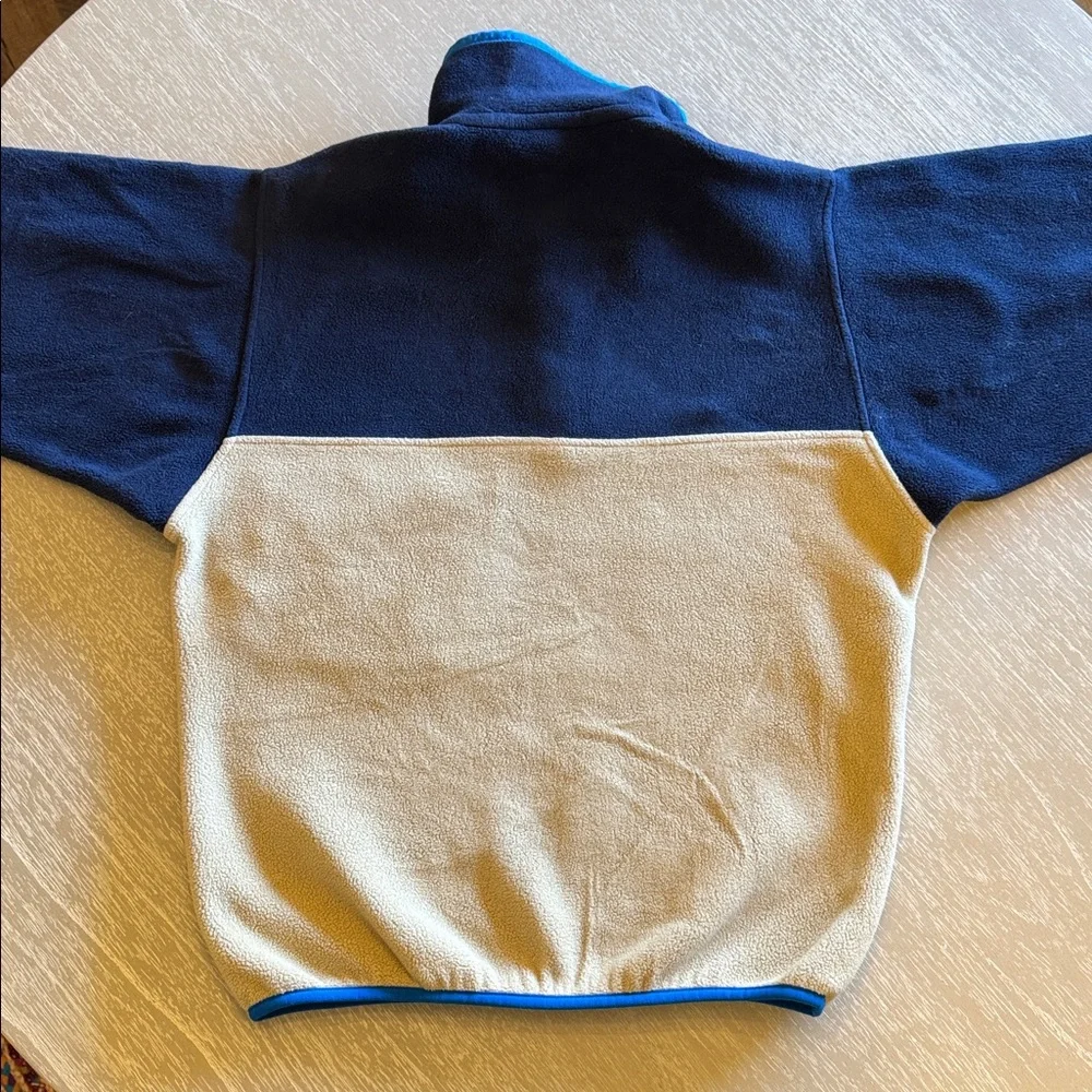 Patagonia Men's Blue and Tan Synchilla Pullover - Picture 5 of 5